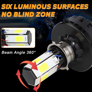 Phares de moto de haute qualité M4 Puls 6 faces, feux antibrouillard CSP 360 80W 8000lm LED de remplacement - Product Image 6
