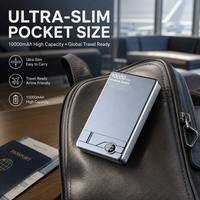 Chargeur portable magnétique sans fil 10000mAh PD20W à charge rapide avec écran LED et support pliable pour iPhone – Idéal pour les voyages
