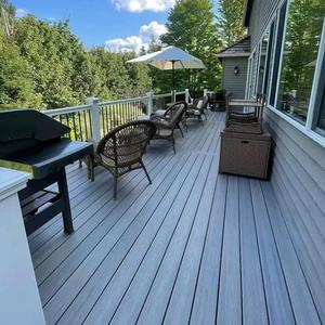 SHENGCHENG WPC Engineered Flooring Swimming Pool Wood Plastic Composite <b>Decking</b> Synthetique Board for Outdoor Terrace <b>Decking</b> - Product Image 3