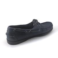 Espadrilles mocassins rétro pour hommes en cuir de vache naturel huilé, dessus souple, à deux œillets, lacées, faites à la main, multicolores