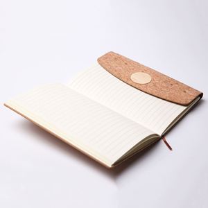 Agenda/Libreta de Negocios A5 Personalizada Ecológica con Impresión, Libreta de Direcciones, Planificador - Papel Certificado, Cubierta de Corcho, Cosido con Hilo - Product Image 3