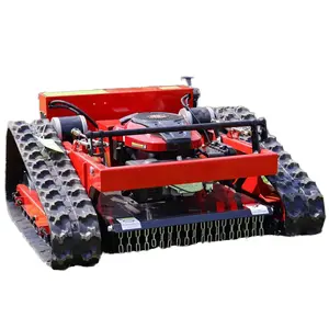 Remote control lawn mower for clearing weeds and shrubs on dykes climbing and wear-resistant and working on various terrains