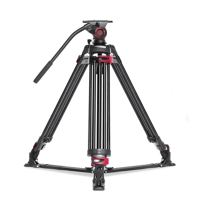 79 Inch Heavy Duty Professional Camera Tripod Video Tripod With 360 Degree Fluid Head DV Tripod With Ground Spreader