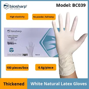 ถุงมือไบโอชาร์ป ไวท์ชาร์ค แบบใช้แล้วทิ้ง ทำจากยางไนไตรล์ สำหรับใช้ในห้องปฏิบัติการ รุ่น BC007 แบบหนา รุ่น BC008 บรรจุ 100 ชิ้น - Product Image 6