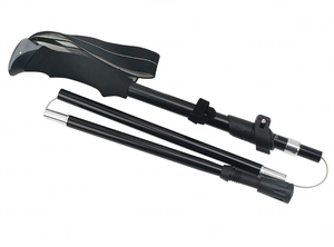 Bâton <span class=keywords><strong>de</strong></span> randonnée ultra-léger en fibre <span class=keywords><strong>de</strong></span> <span class=keywords><strong>carbone</strong></span> et titane avec cordon <span class=keywords><strong>de</strong></span> serrage et système <span class=keywords><strong>de</strong></span> verrouillage EVA, <span class=keywords><strong>pliable</strong></span> pour la randonnée et la course sur sentier - Product Image 2