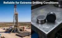 Coupeur PDC à haute résistance aux chocs, diamant polycristallin compact 1308 1608 pour les formations de roches dures, le forage minier et les sondages pétroliers