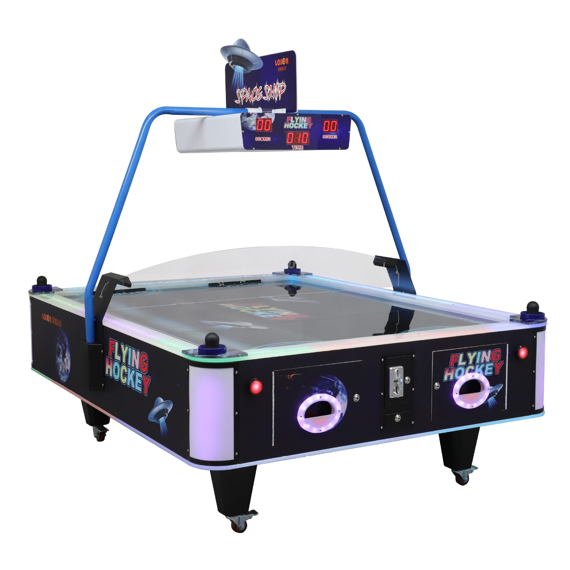 Juego De Hockey De Aire Flotante Con 2 Palas Y Disco - Juguete De Mesa Portátil Para Niños Y Adultos - Diviértete En Cualquier Superficie Lisa