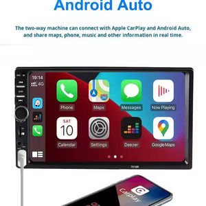 Lecteur multimédia de <span class=keywords><strong>voiture</strong></span> double DIN 7018B Style HD <span class=keywords><strong>avec</strong></span> écran tactile capacitif, Carplay, Phone Link, lecteur MP5 <span class=keywords><strong>avec</strong></span> BT, FM, Android Auto - Product Image 2