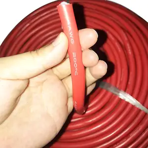 Custom super Soft Lithium Solar 6awg 15mm2 20mm 35mm 35 Mm 70mm2 Flexible Power Silicone Wire And Cable For Dc Lithium Battery