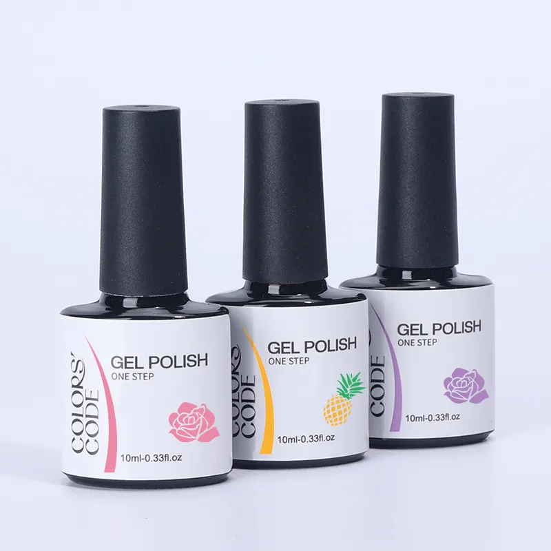 Colorscode One Step Gel Polish UV Led Cured Required Soak Off Nail Polish No Base or Top Coat Nail Need