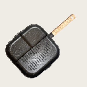 热设计压铸铝不粘烤架锅烹饪锅批发商厨房金属器皿 - Product Image 5