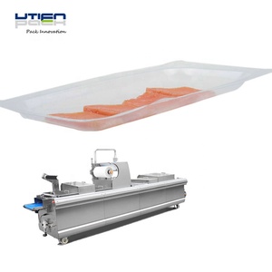 เครื่องบรรจุภัณฑ์อาหารทะเลแบบสกิน 3 เท่าอายุการเก็บรักษาปกติ, ปลาแซลมอน VSP, เนื้อปลา, กระดูก, <span class=keywords><strong>กุ้ง</strong></span>, สเต็ก - Product Image 3