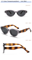 GJ KG2525 2025 Mode européenne et américaine Cat-Eye New TR90 TAC Lunettes de soleil polarisées Gold Light Weight TAC Lunettes de soleil pour femmes