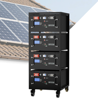 Boîtier de batterie au lithium prismatique personnalisé DIY Lusen L/BCe 48V 100Ah 10-11kWh avec BMS et écran LCD, en métal