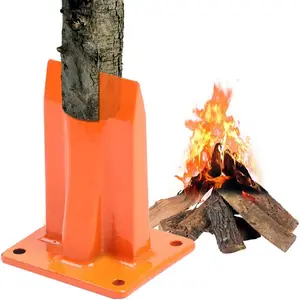 Manual Log Splitter Wedge Firewood Splitter Kindling Log Splitting Tool- Kindling Cracker for BBQ