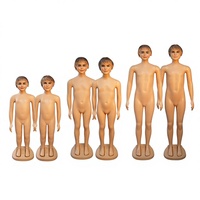 Mannequin enfant en PE pour vêtements, avec base en plastique, installation facile, pose debout unisexe pour présentation de vêtements