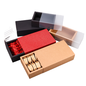 スポット牛革紙引き出しボックス長方形の絶妙なギフトボックスカスタマイズ緑茶包装温州浙江省 - Product Image 1