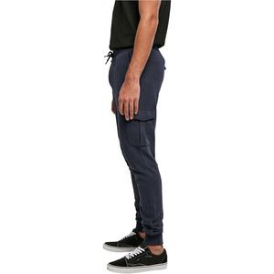 Pantalones de chándal de algodón transpirable de peso pesado para hombre, pantalones Cargo grises con cordón, bordado personalizado, equipo de ejercicio para correr - Product Image 6