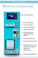 Distributeur automatique de café en métal commercial avec écran tactile distributeur de glace à eau en sac jeton de code QR comprend la fonctionnalité SDK