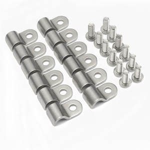 SS אחת קו מלחציים 3/8 "& 3/16" & 1/4 "שונה מתאים דלק, אוויר, חשמל, בלם, קווי EPLC3375 EPLC3187 EPLC3250 - Product Image 1