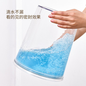 Rice <b>Container</b> Cylinder Airtight Seal Lid Transparent Gray Rice Spoon Household Grain Storage Box For Rice <b>Flour</b> - Product Image 4