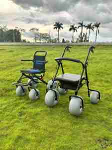 ARY MEDICAL Beach Walkers, cadre en aluminium léger, roues à ballons <span class=keywords><strong>pour</strong></span> la herbe, les pierres, toutes surfaces, permet de marcher sur la plage - Product Image 5