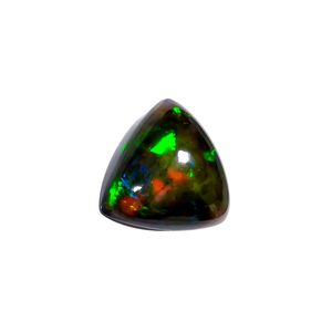 YASHEE Ópalo etíope negro natural de 3.5 quilates, piedra preciosa triangular para la fabricación de joyas y envoltura con alambre. - Product Image 1