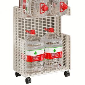 All in One Metal Laundry Organizer Load 20kg Laundry Cart with Wheels Slim <b>Storage</b> Cart <b>for</b> Bathroom Toilet Shelf - Product Image 3