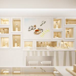 Nuovo Set di espositori per gioielli in stile per <span class=keywords><strong>orecchini</strong></span> con bracciale <span class=keywords><strong>espositore</strong></span> per anelli <span class=keywords><strong>espositore</strong></span> per gioielli in metallo in microfibra personalizzato - Product Image 4