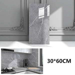 Papel Tapiz Autoadhesivo de Plástico y Aluminio, Pegatina de Mármol para Pared, Panel Decorativo, Impermeable, Feo, 30x60cm - Product Image 4