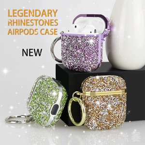 Nouvelle arrivée pc de mode électrolytique bling imprimé léopard diamant écouteur cas pour <span class=keywords><strong>apple</strong></span> <span class=keywords><strong>airpods</strong></span> pro gen 3 cas couverture - Product Image 1