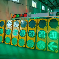 Ensemble de feux de signalisation pour piétons 200 mm, 100 mm, 300 mm, LED rouge et verte, IP65, boîtier en alliage d'aluminium et PC, feux de signalisation ferroviaire 4 voies