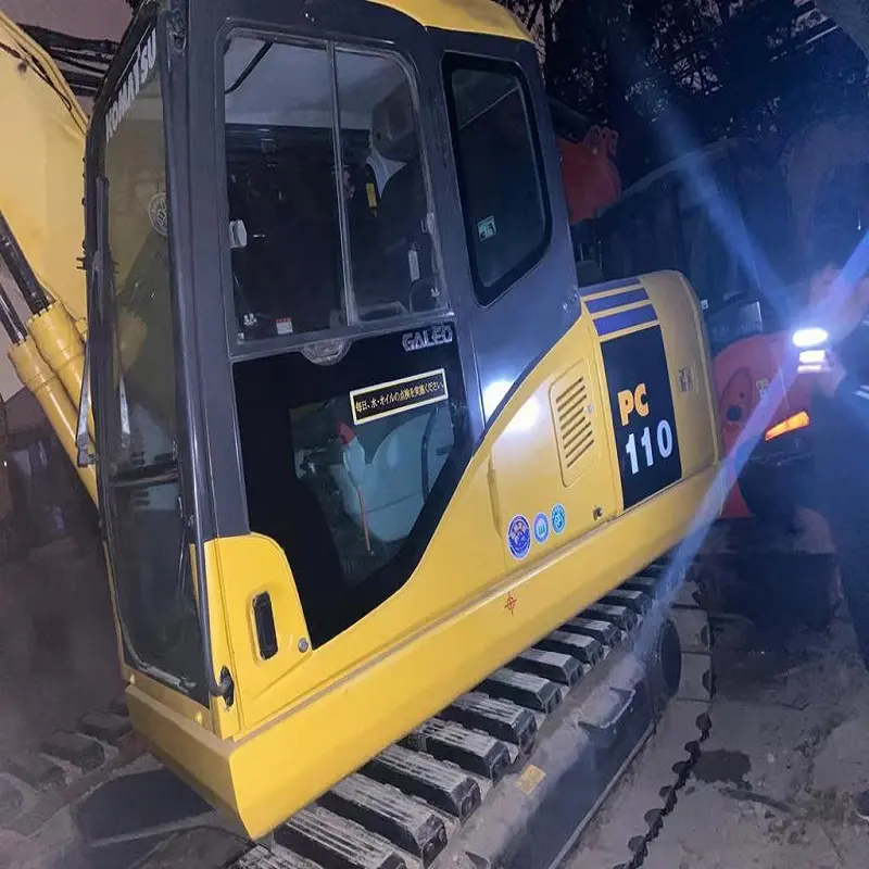 11TON Used komatsu PC 110 Hydraulic crawler excavator /second-hand komatsu PC 110 excavator