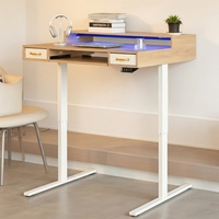 Bureau debout électrique ergonomique pliable avec tiroirs, réglable en hauteur, motorisé, pour bureau et rangement, écologique, pour le télétravail