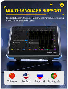 FNIRSI DPOS350P ออสซิลโลสโคปดิจิตอลหน้าจอสัมผัส 4in1 2 ช่องสัญญาณ 350MHZ อัตโนมัติ 8 บิต จอแสดงผล 7 นิ้ว DPOS350P DPOS350P ขนาดเล็ก - Product Image 1