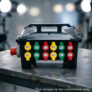 Heavy Duty 24-Channel 16A Stage Power Distributor, 125A 5-Pin Input, Large Power Box for Concerts & Events - Product Image 2