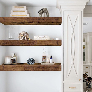 Estante de pared decorativo de almacenamiento de dormitorio de alta calidad, estantería flotante de madera, estante de pared de 20x22 pulgadas para baño y dormitorio - Product Image 5