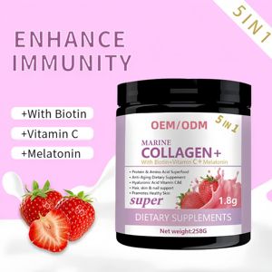 Il nostro supplemento marino della polvere del collagene di marca contiene la biotina, la vitamina C e la melatonina - Product Image 2