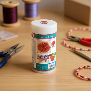 Perline Ilan Abalorio da 8 mm color caffè per la creazione di gioielli - Product Image 1