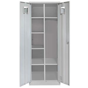 2 Doors Staff Work Clothes <b>Wardrobe</b> Durable Steel <b>Locker</b> Cheap Key Storage Metal <b>Wardrobe</b> High Quality - Product Image 1