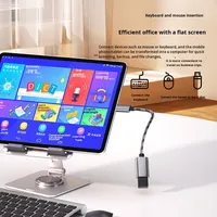 Adaptateur OTG USB 2.0 vers Type-C Yk089 pour téléphones mobiles, clés USB, ordinateurs, voitures et câbles de données avec transfert de données