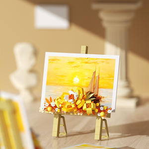 Mattoncini Decorativi Floreali Rosa Pastello |   Dipinto di un bouquet di fiori primaverili |   Kit Creativi Fai-da-Te per Ragazze e Artisti - Product Image 5