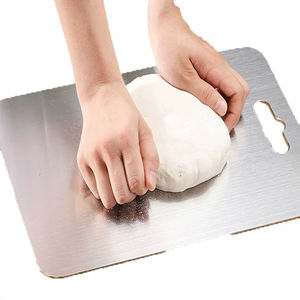 2025 all'ingrosso durevole 5 dimensioni 304 tagliere ispessito in acciaio inossidabile doppio lato a prova di muffa impastare per la cucina - Product Image 2