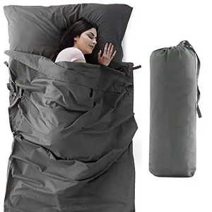 Dapper Styles Sleeping Bag Liner Camping Adult Sleep Sack Lightweight Travel Sheet For Hotel Bed Compact Ultralight Clean Double Green 70 9 X 82 7 Double - View #5
