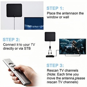 <span class=keywords><strong>Antena</strong></span> de <span class=keywords><strong>TV</strong></span> Digital para Interiores SIGNALWELL de Alta Calidad SW-BL-260508-1, de Plástico, Frecuencia 170-860MHz, para Canales Locales 4K - Product Image 2