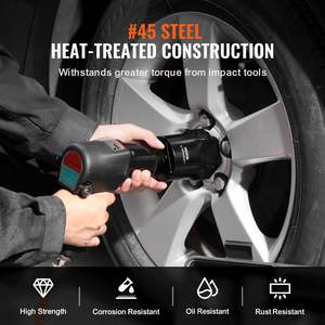 Juego de enchufes de contratuerca de rodamiento de rueda automático de 7 piezas 1/2 en unidad SAE y métrica de 6 puntos - Product Image 5