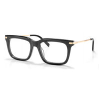 Montura Óptica Retro de Alta Calidad, Cuadrada, Hecha a Mano en Italia, Gafas Gruesas para Hombre y Mujer, Logotipo Personalizado, Gafas de Acetato