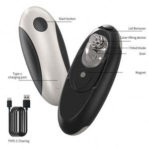 Ouvre-boîte électrique portable à faible bruit, rechargeable, alimenté par batterie, ouvre-boîte manuel pour la cuisine domestique - Product Image 4