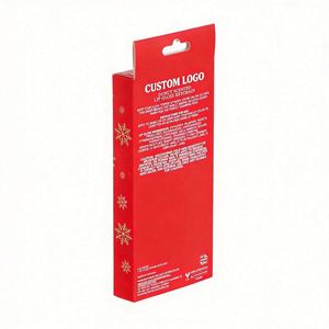 Factory Direct Customizable Free Design Hot Stamped Window White <b>Card</b> <b>Box</b> Festive Ideal for Cosmetic Holiday Gift Packaging - Product Image 2