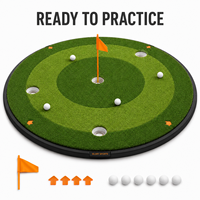 Tapis de golf portable pour l'intérieur, multi-cibles, entraîneur de précision pour les jeux courts, pour la maison, le bureau et l'entraînement en extérieur